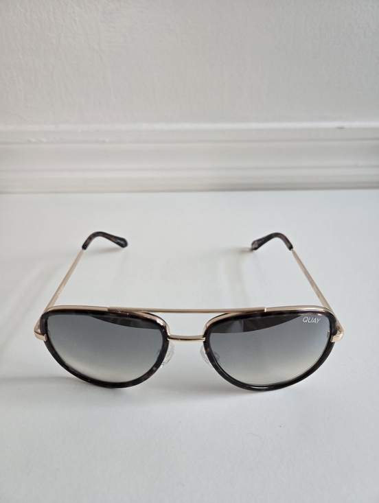 New Quay x JLo Limited Edition All In Mini Frame Green Fade Lens Mini Aviators